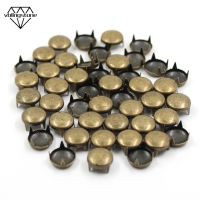 100Pcs Bronze Metal Spikes Punk Rock Rivet For Clothes Round Dome Rivets For Punk Leather 6/7/8/9/10/12mm