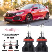 ไฟหน้ารถยนต์ LED 40w 6000k สีขาว สําหรับ Honda Civic VIII (FN FK) 2008-2023