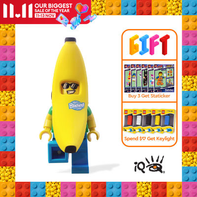 IQ LEGO® Iconic LED luminous Key Chain Pendant Toy (Banana Guy)
