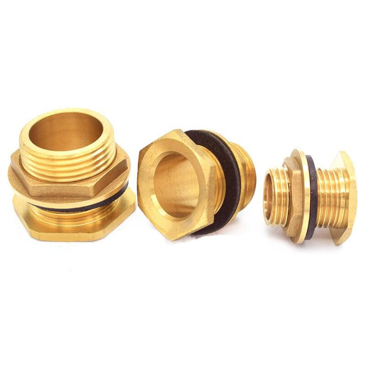 1pcs-brass-water-tank-connector-1-2-3-4-1-bsp-threaded-male-pipe-plumbing-fittings-bulkhead-nut-jointer-pipe-fittings-accessories