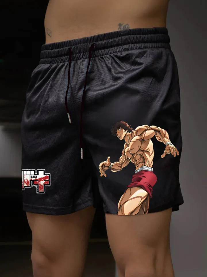 Japanese Anime Shorts Baki Haman Printed Male Streetwear Beach Short Pants  Casual Loose Men Elastic Waist Shorts Plus Size on OnBuy