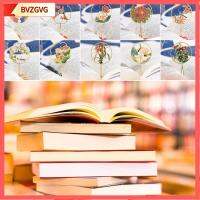 BVZGVG กลุ่มแฟน ที่คั่นหนังสือทองเหลือง พร้อมพู่ห้อย สไตล์จีนจีน เครื่องหมายหน้าหนังสือ แฟชั่นสำหรับผู้หญิง เป็นรูกลวง คลิปหนังสือคลิป คนรักการอ่าน