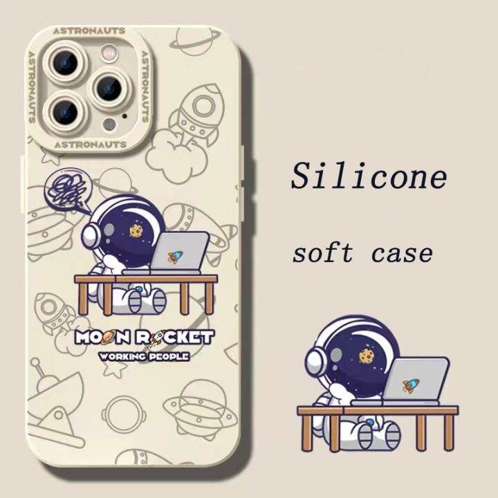 silicone-soft-case-sleepping-astronaut-เคส-compatible-for-iphone-14-pro-max-13-pro-max-12-pro-max-11-pro-max-case