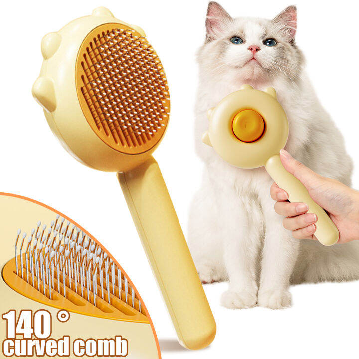 แมวแปรงน่ารักแมวหวีทำความสะอาดตัวเองสัตว์เลี้ยงผมนวด-remover-แปรงกรูมมิ่งเครื่องมือสำหรับสุนัขแมว-dematting-หวีอุปกรณ์สัตว์เลี้ยง