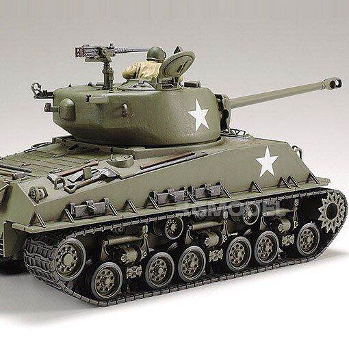 tamiya-ถังขนาด1-35หุ่นประกอบ-us-sherman-ชุดสร้างโมเดลรถถังชุดสะสมรถถังแบบ-m4a3e8-diy-35346