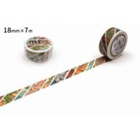 mt masking tape (18mmx7m) map stripes (MTEX1P204) / เทปตกแต่งวาชิ (18mmx7m) ลาย map stripes แบรนด์ mt masking tape