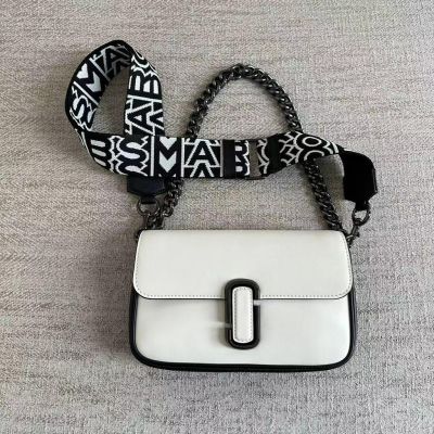 2023 new MA Black / White Smooth Cow Leather Handbags Shoulder Bags Crossbody Bags