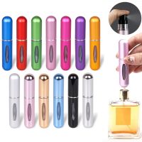 5ml Perfume Atomizer Portable Liquid Container For Cosmetics Mini Aluminum Spray Alcohol Empty Bottle Refillable For Traveling Travel Size Bottles Con