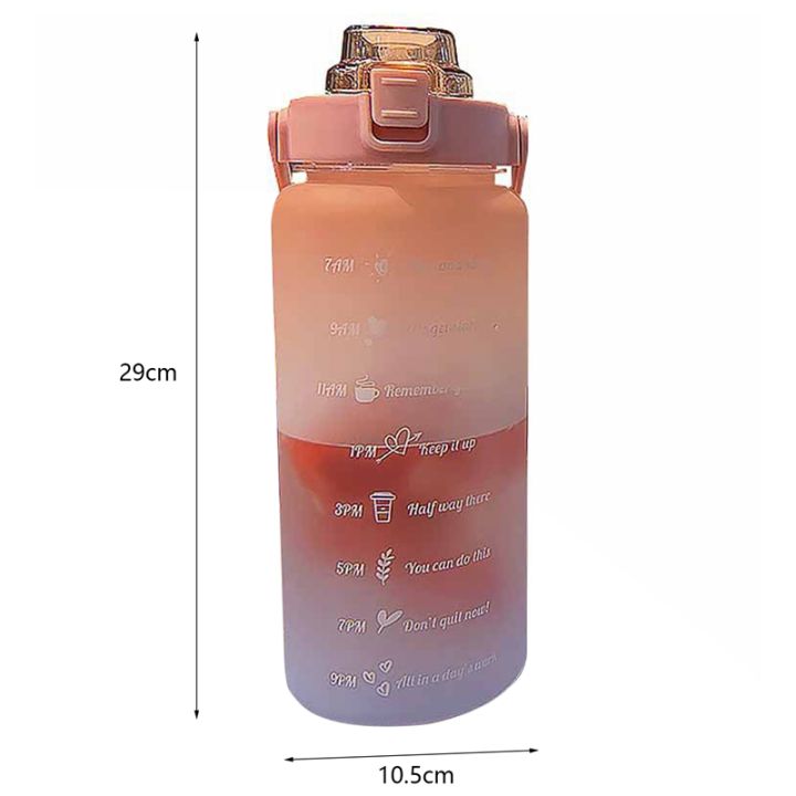 2l-large-capacity-water-bottle-with-bounce-cover-time-scale-reminder-frosted-cup-for-outdoor-fitness-training