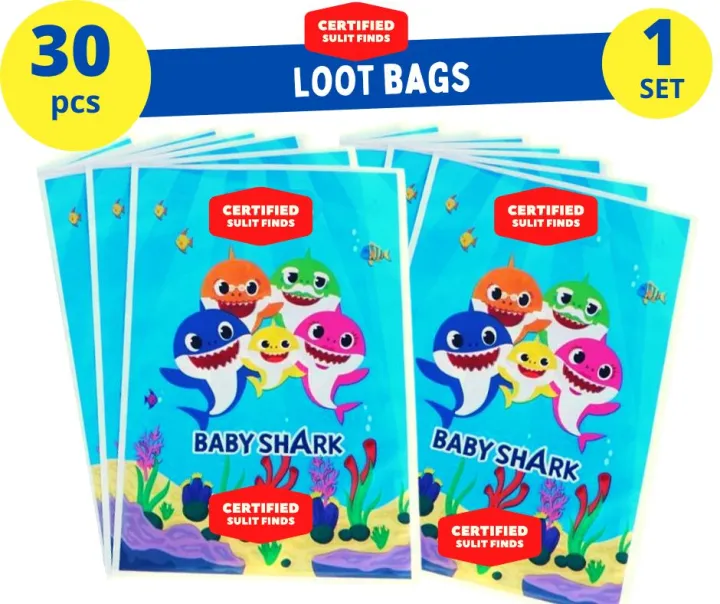 Baby Shark Loot bags Theme Baby Shark Party Needs Party Supplies