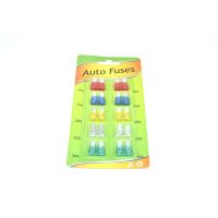 10PCS/lot Car Insurance Insert 10-30A fuse Kit Trendy Car Fuse Insurance Pieces Set Durable Zinc Alloy Safety Film Fuses Accessories