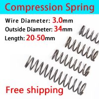 卐♀ Line Diameter 3.0mm External Diameter 34mm Length 20mm-50mm Compressed Spring Pressure Spring Cash Sale Return Spring