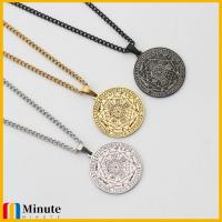 MINUTE 2pcs Wicca สร้อยคอจี้เครื่องรางเปลี่ยนสีได้7แบบ เหล็กไร้สนิม การป้องกันเหนือธรรมชาติ สร้อยคอเครื่องรางซิกิล วินเทจ Amulet สร้อยคอเซนต์ไมเคิล สำหรับผู้ชาย