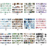 80 แผ่น/กล่องวารสารScrapbookingสติกเกอร์ภาพDIYสติกเกอร์ตกแต่ง