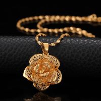 【CC】﹍ Corinada Hollow Statement Pendants Chokers Woman Collar Gold Filled Chunky Jewelry