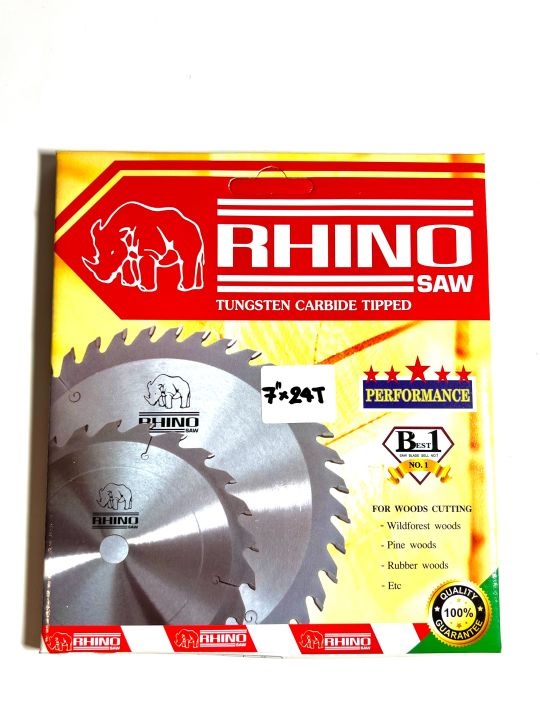 rhino-ใบเลื่อยวงเดือน-ขนาด-7-นิ้ว-24-ฟัน-7x24t-ตรา-แรด-ของแท้-ใบเลื่อย-ใบวงเดือน-วงเดือน-ใบวงเดือน-7-นิ้ว-คาร์ไบด์-ติดฟัน-เพรช