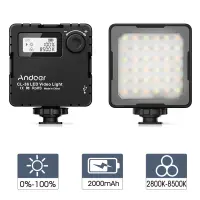 【big-discount】 Infinityclicks CL-36 Mini LED Video 2800K-8500K Bi-Color Dimmable W/ จอแสดงผล LCD แบบชาร์จไฟได้เติมแสงสำหรับกล้อง