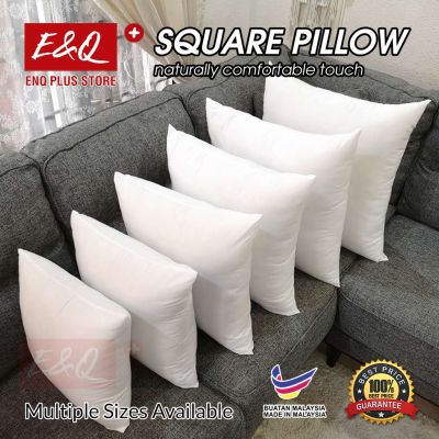[Shop Malaysia] enq square pillow with multiple size cushion pillow 40cm-75cm (1unit) home pillow bantal sofa living room pillow