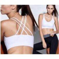 Women Back Cross Strap Steelless Ring Quick-drying Running Fitness Sport