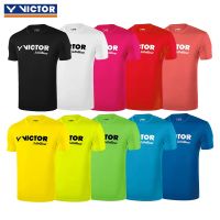 เสื้อผ้าแบดมินตัน VICTOR Gratis Ongkir ชัยชนะของแท้เสื้อยืดแห้งเร็ว T-80028เสื้อเชิ้ตทางวัฒนธรรมทันสมัย T-81028