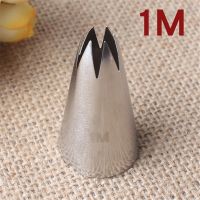 【hot】△  1pc Decorating Nozzle 304 Icing Baking Pastry Tools Mout Straight 6-Tooth