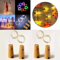 Battery Operate Cork Wine Bottle Light 1.5M DIY LED String Light Bar Light Birthday Party Bottle Stopper Christmas Lights