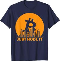 Mens round neck T-shirt Just Hodl It Philadelphia Btc Philadelphia Bitcoin Skyline Tshirt 4XL 5XL 6XL