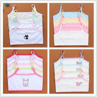 10Pclot Kids Underwear Cotton Girls Tank Top Candy Color Undershirt Girls Singlet Baby Camisole 8-14Y