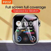 ✲ PZOZ dla iWatch 6 5 4 SE2 pełne ekrany ochronne szkło hydrożelowe folia do Apple zegarek 6 SE hartowany Film HD krzywa krawędzi szkła 42mm