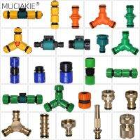 MUCIAKIE 24 Types of Garden Hose Adaptors Irrigation Tubing Sprinkler Water Connectors Splitter Quick Connecter for Nozzles Watering Systems  Garden H