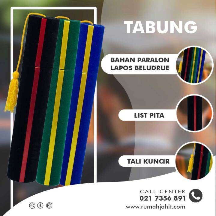 Tabung Wisuda Tabung Toga Wisuda Selongsong Ijazah Perlengkapan