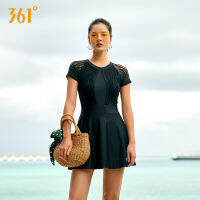 361 Skirt Swimsuit One Piece Women Monokini Plus Size Conservative Black Swimwear with Skirt Ladies Swimming Dress Bather