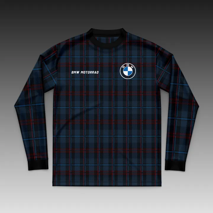 BMW Plaid Blue 1 Riding Jersey | Lazada PH