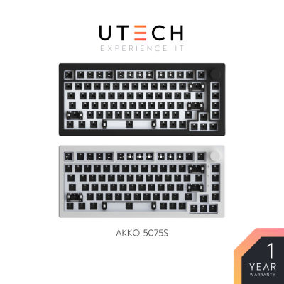 คีย์บอร์ด Akko 5075S Barebone Kit 75% Gasket Mount RGB Hotswap Knob Custom keyboard by UTECH