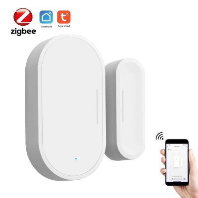 【LZ】☎ஐ✘  Tuya Smart Wirless Zigbee Door Window Sensor Smart Life App Real-time Remote Monitoring Compatible With Alexa Google Home