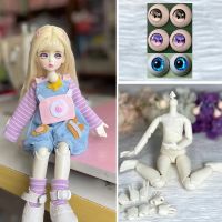 1/6ตุ๊กตา BJD ทั้งชุด30ซม. พร้อมดวงตา3คู่ (หัว)