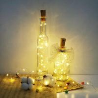 【CW】 Fairy String led Wine Bottle with Cork 20 LED Lights Garland for Party Wedding Christmas Halloween Bar Room Garden Decor