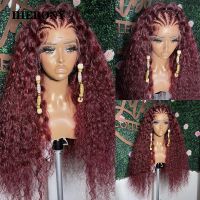 【LZ】☌❅✥  99J Curly Lace Front Wigs Human Hair 250  Hot 5x5/6x6 Lace Closure Wigs Bleached Knots 13x6 Full Lace Frontal Wigs Pre Plucked