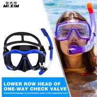 Unisex Snorkeling Mask Eyewear Breathing Separation Scuba Diving Glasses Anti Fog Adjustable Strap UV Resistant Diving Equipment