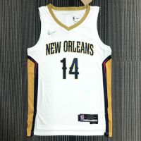 Mens 2023NBA New Orleans Pelicans Brandon Ingram Jersey White Basketball Jersey Association Edition