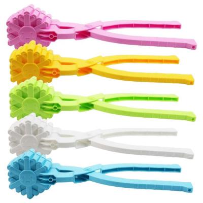 Snowball Maker Toys Cute Snowflake-Shaped Snow Ball Clip with Handle Kids Snow Toys Clip for Snow Ball Fights Christmas Outdoor Toys security