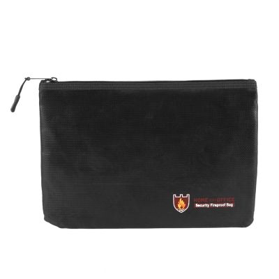 Fireproof Document Bags, Waterproof and Fireproof Bag with Fireproof Zipper for iPad, Money, Jewelry, Passport, Document Storage
