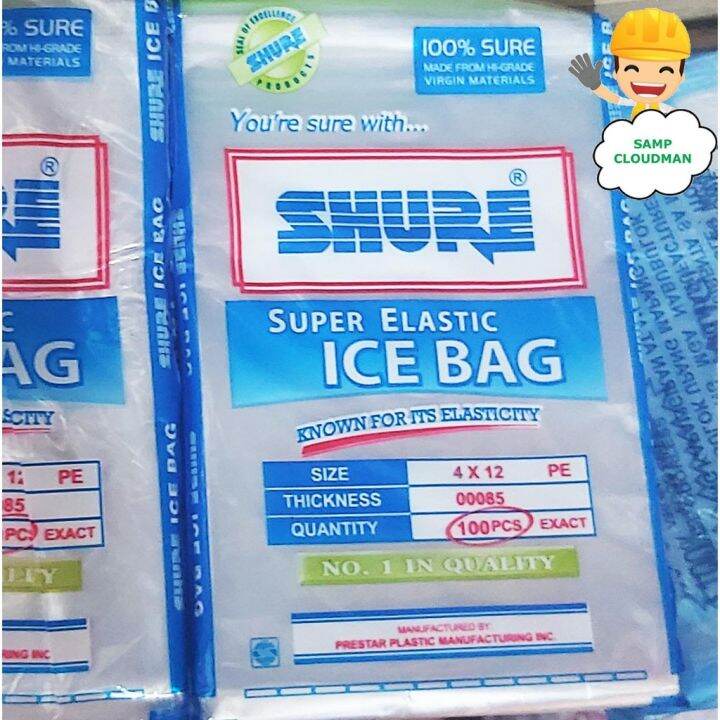 Shure Bag Ice Bag 4 x 12 Super Elastic Icebag 100 Virgin Material PE ...