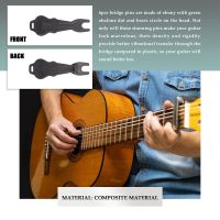 Acoustic Guitar Parts Bridge Pins Peg+Saddle Nut Bone Slotted Replacements Guitar Accessories