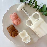 Special Offers 30G Mooncake Mold Cartoon Bear Pattern Stamps Hand Press Mold Plungers Pastry Tools Mid-Autumn Festival Moon Cake Dessert Mold