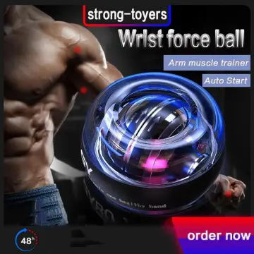 1PC Wrist Power Ball Auto-Start Grip Gyro Ball Gyroscope Powerball Hand  Muscle Relax Arm Train Fitness Home Exercise Sport Equipment