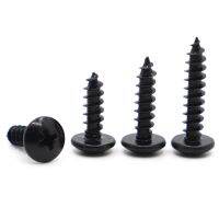 10/50pcs M3 M3.5 M4 M5 M6 Black Cabon Steel Phillips Truss Head Cross Recessed Mushroom Head Self Tapping Screws Fasteners