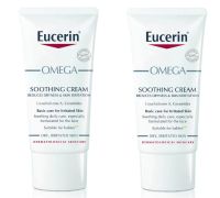 Eucerin Omega Soothing Cream ยูเซอรีน โอเมก้า ซูทติ้ง ครีม 50ml. (2หลอด)