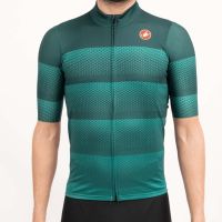 Castelli เสื้อเจอร์ซีย์สำหรับผู้หญิงเสื้อชุดขี่จักรยานแขนสั้นเสื้อผ้าปั่นจักรยานเข้ารูปสำหรับฤดูร้อนเสื้อเจอร์ซีย์นักปั่น