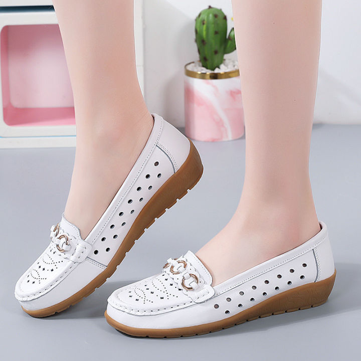 new-wedge-driving-plus-size-maternity-shoes-flat-leisure-doug-womens-shoes-hollow-out-size-44